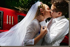 Джинсовая свадьба поцелуй
