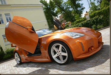 Солнце играет на NISSAN 350 Z